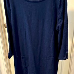 Talbots navy blue dress